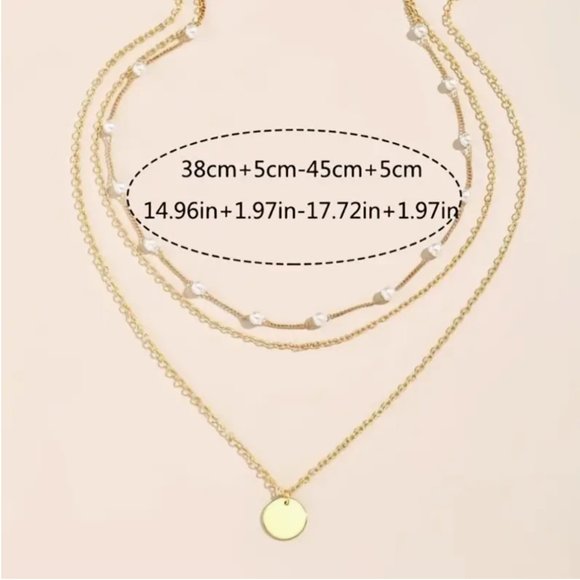 14K Gold filled Layering Pearl Necklace - Picture 4 of 4